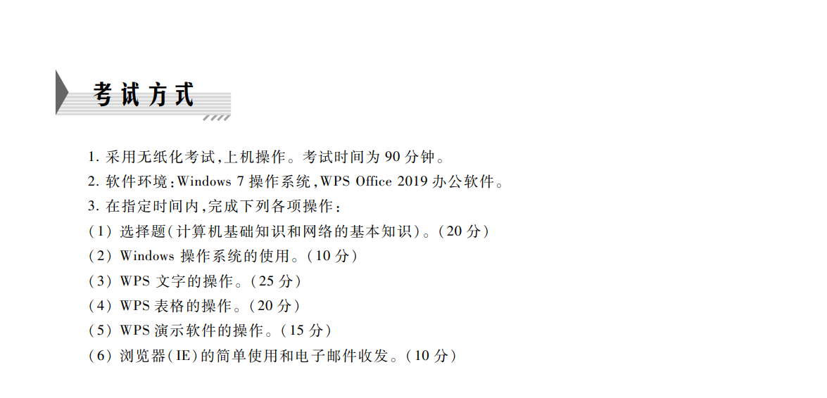 计算机一级WPS Office考试内容,和必备练习软件