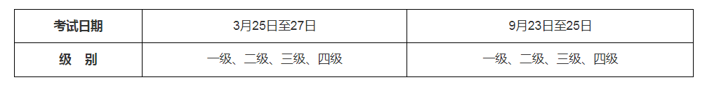 2023年5月湖南省全国计算机等级考试(NCRE)考试时间安排!
