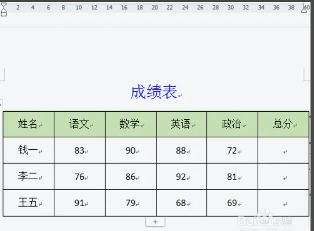 一级WPS Office 中Excel数据的简单计算