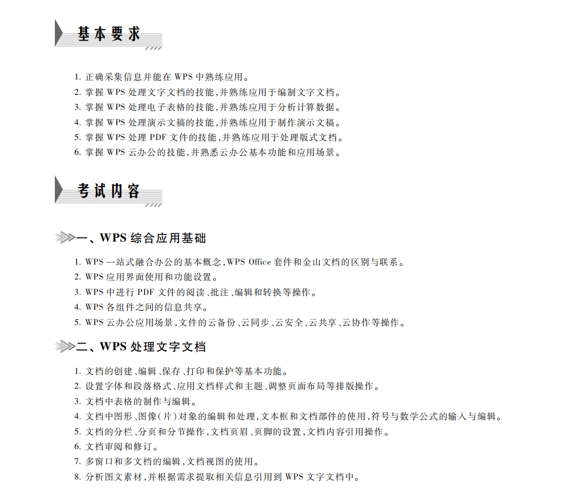 二级WPS Office高级应用与设计考试大纲（2023年版）